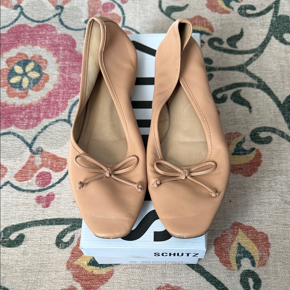 SCHUTZ Women's Nude Leather Loafers